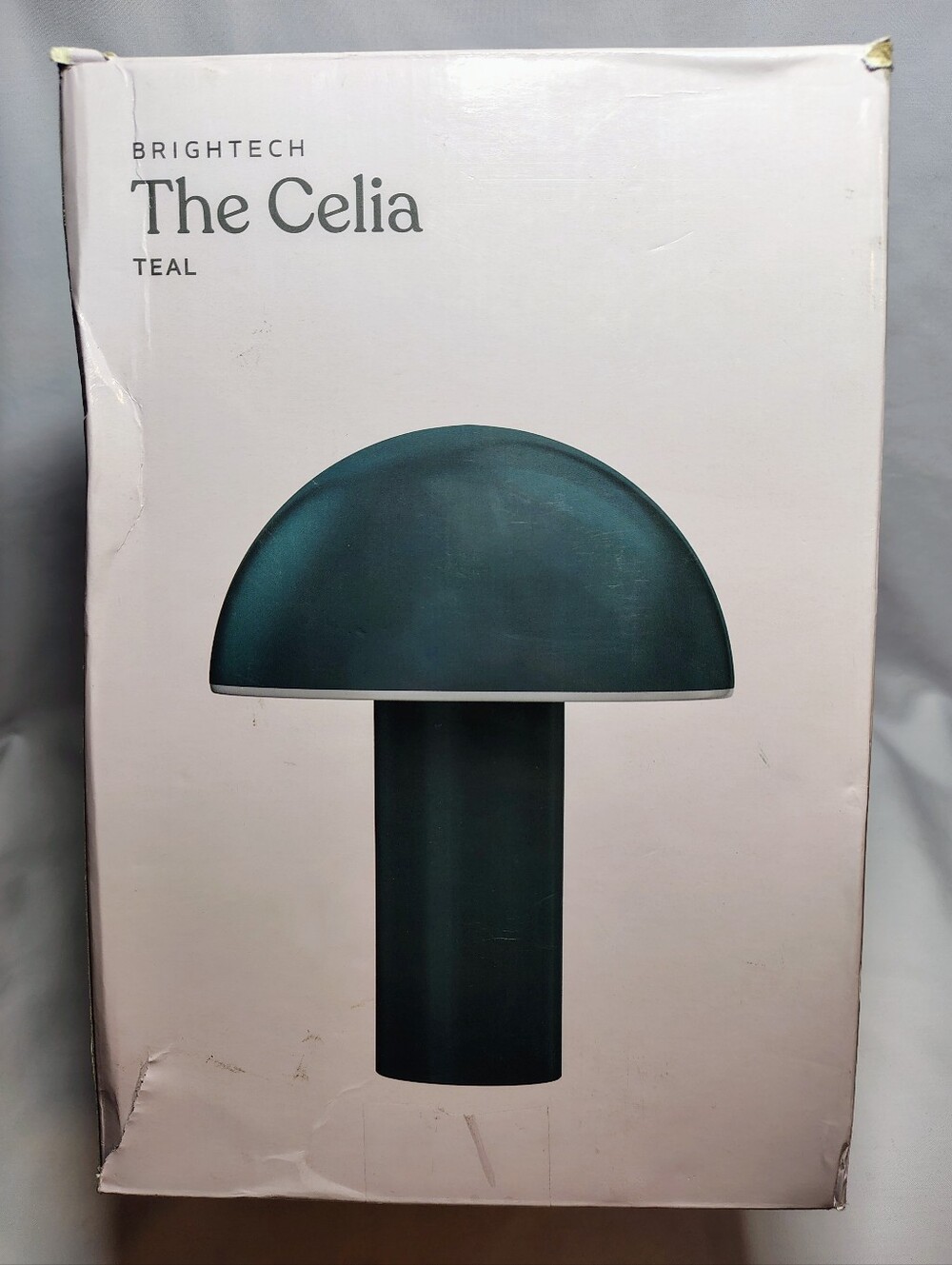 Portable Mushroom Table Lamp - Celia by Brightech - TEAL